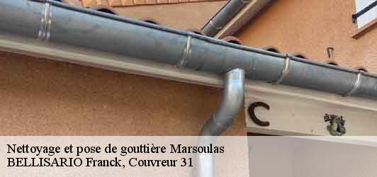 Nettoyage et pose de gouttière marsoulas-31260 BELLISARIO Franck, Couvreur 31