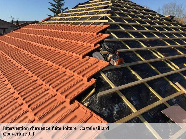 Intervention d'urgence fuite toiture   castelgaillard-31230 Couverture J.T