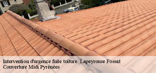 Intervention d'urgence fuite toiture   lapeyrouse-fossat-31180 Couverture Midi Pyrénées