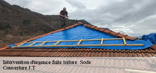 Intervention d'urgence fuite toiture   sode-31110 Couverture J.T