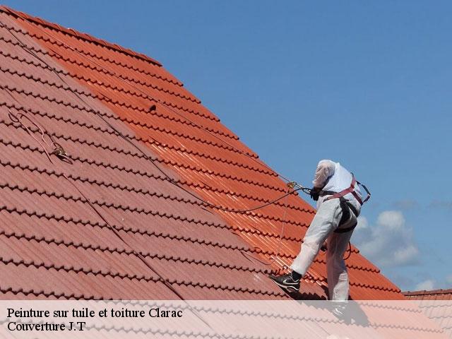 Peinture sur tuile et toiture  clarac-31210 Couverture J.T